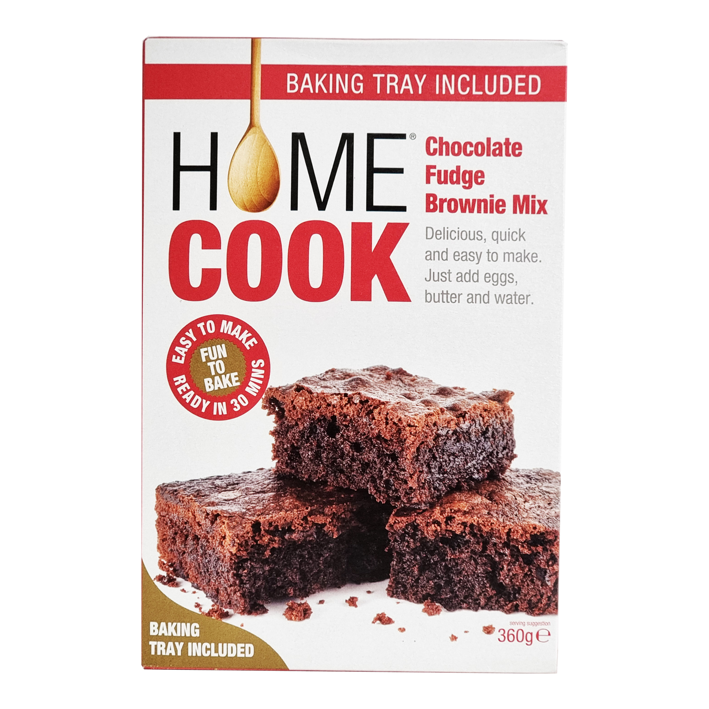 Homecook preparado brownie chocolate 360gr