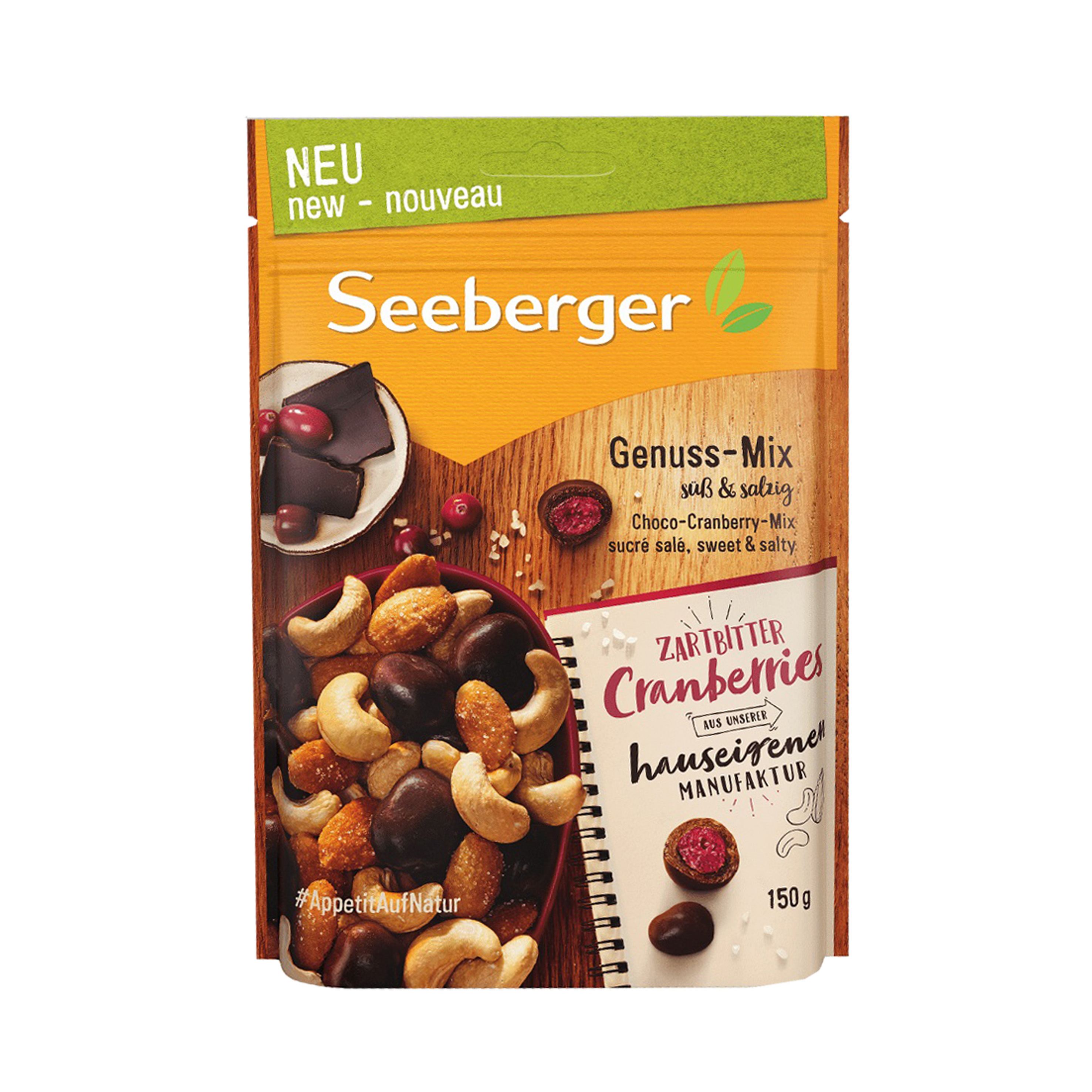 Seeberger mezcla de choco-arandanos 150g
