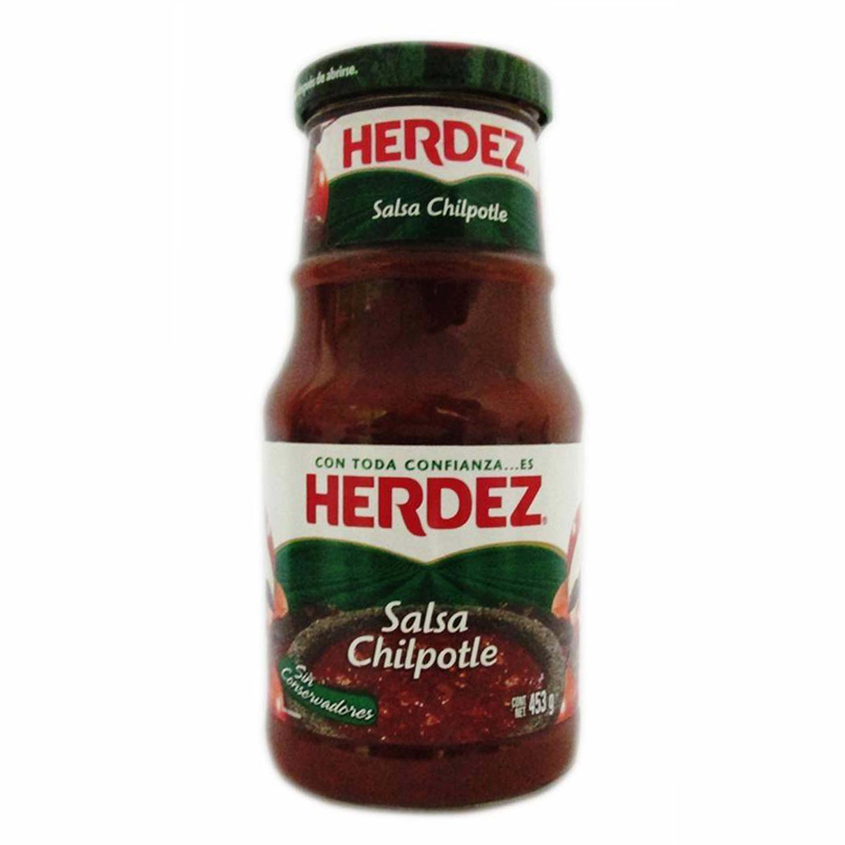 Herdez salsa chipotle 12/453g vidrio