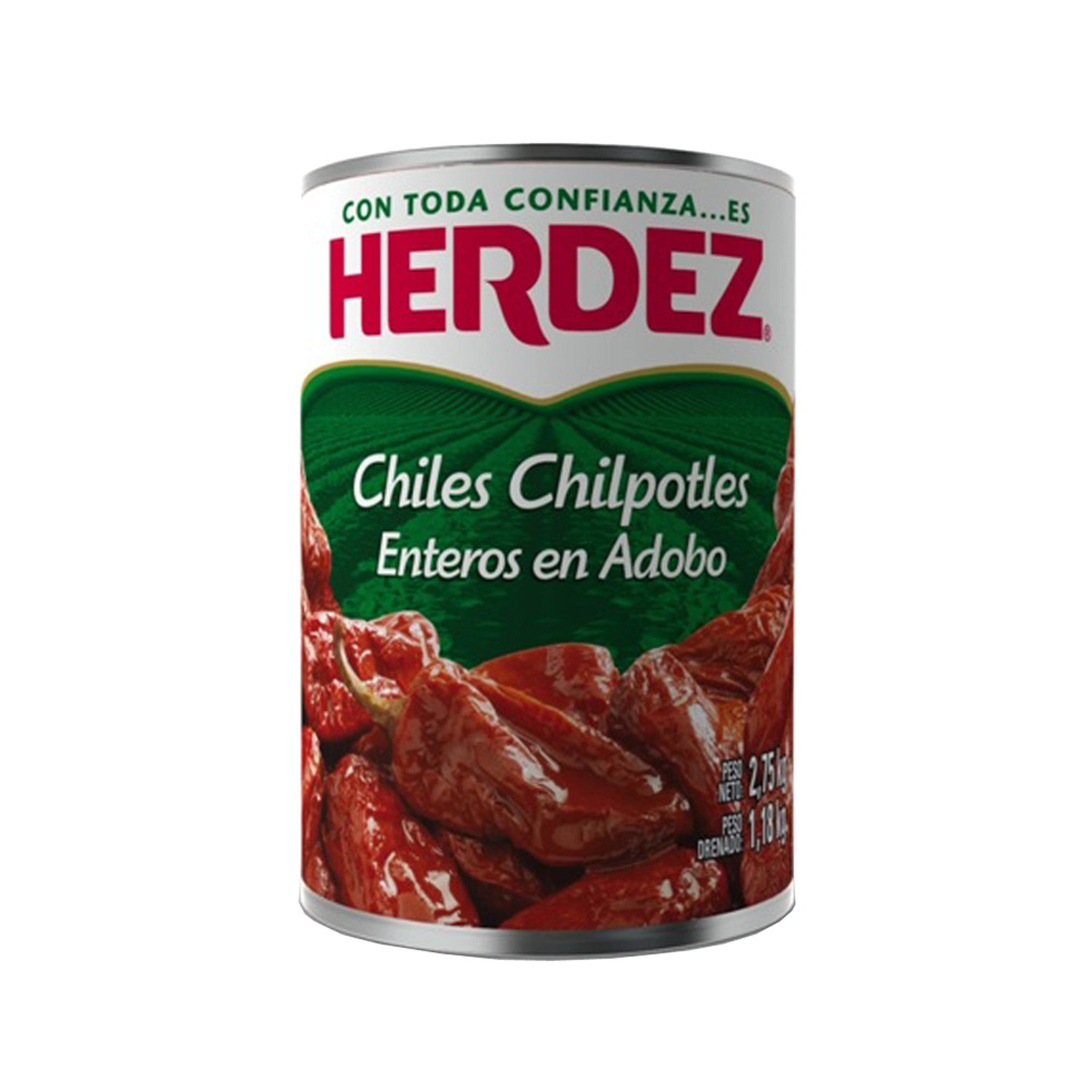 Herdez chile chilpotle en adobo 6/2.75kg