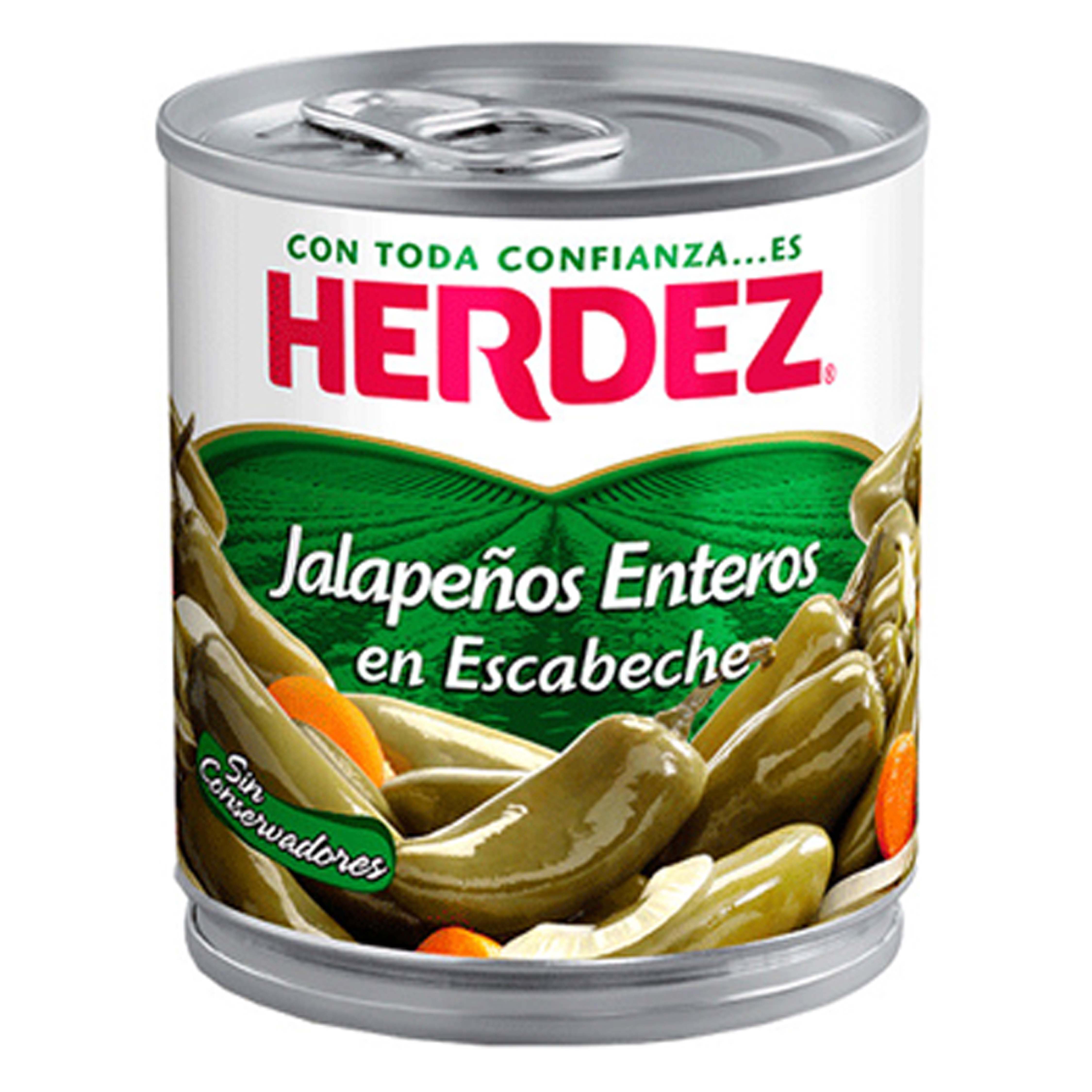 Herdez chile jalapeño entero 24/200g