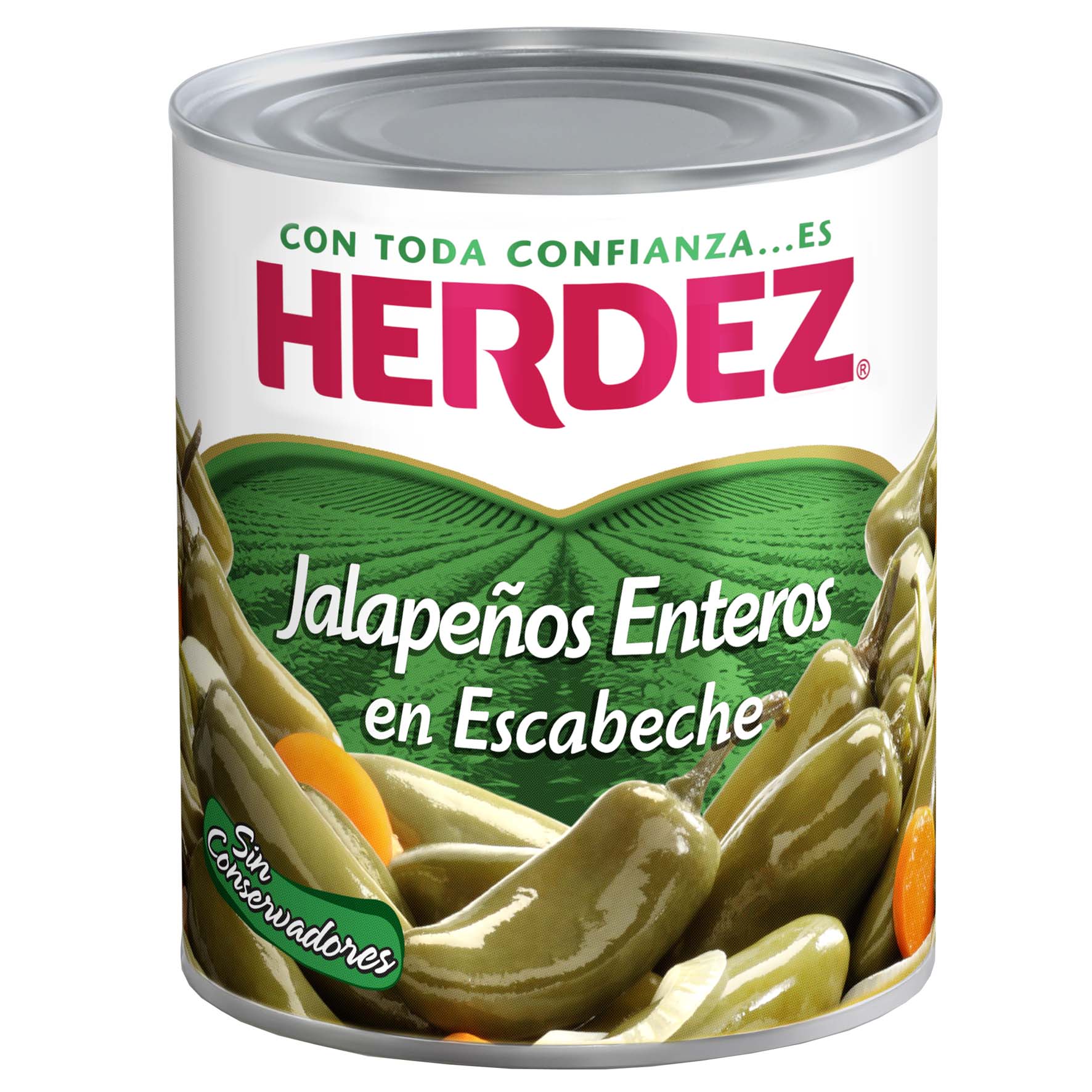 Herdez chile jalapeño entero 6/2.7kg