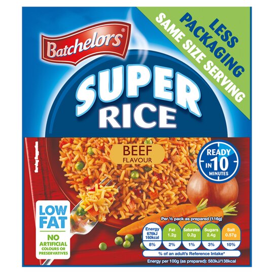 Batch super rice sabor ternera 100g