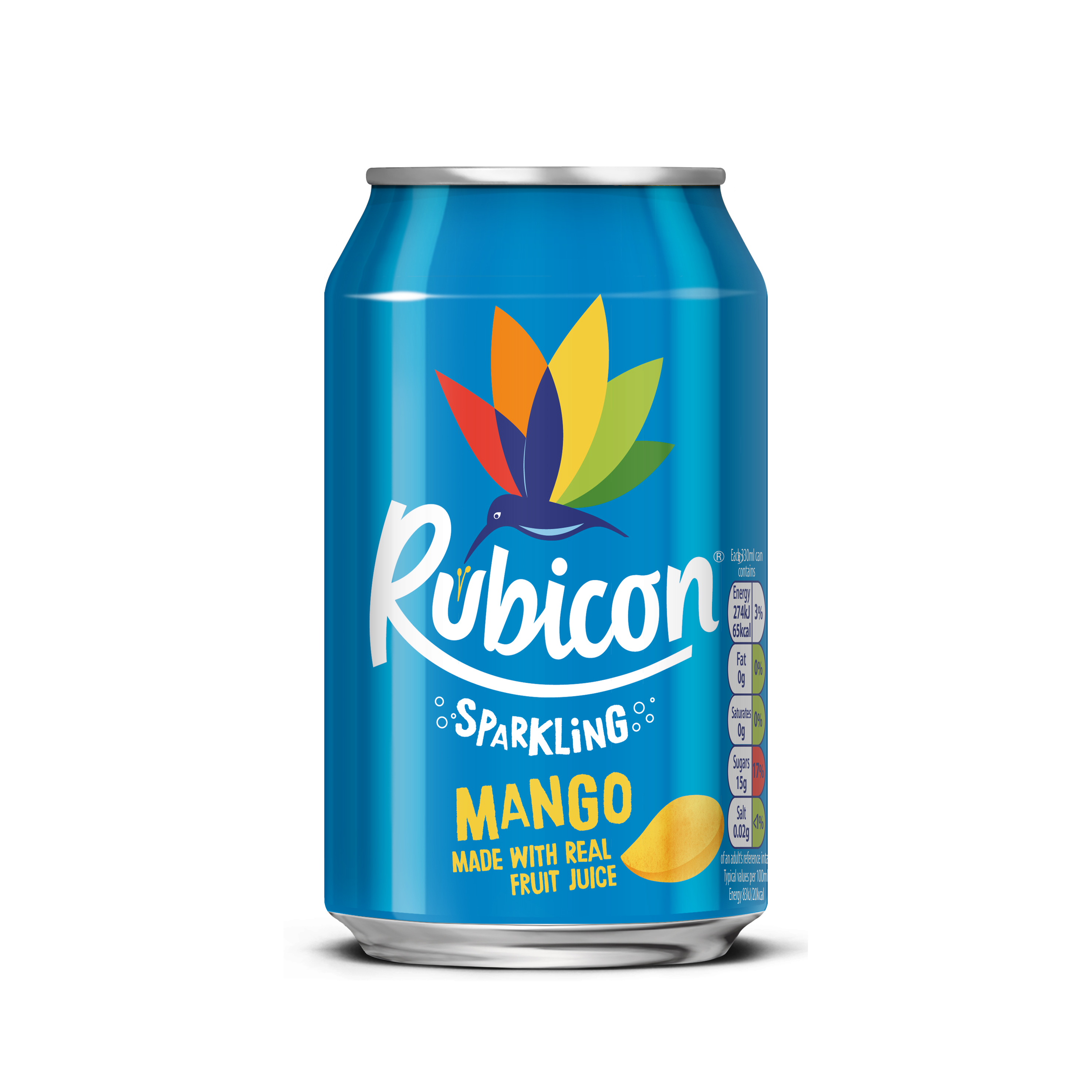 Rubicon con gas mango lata 330ml