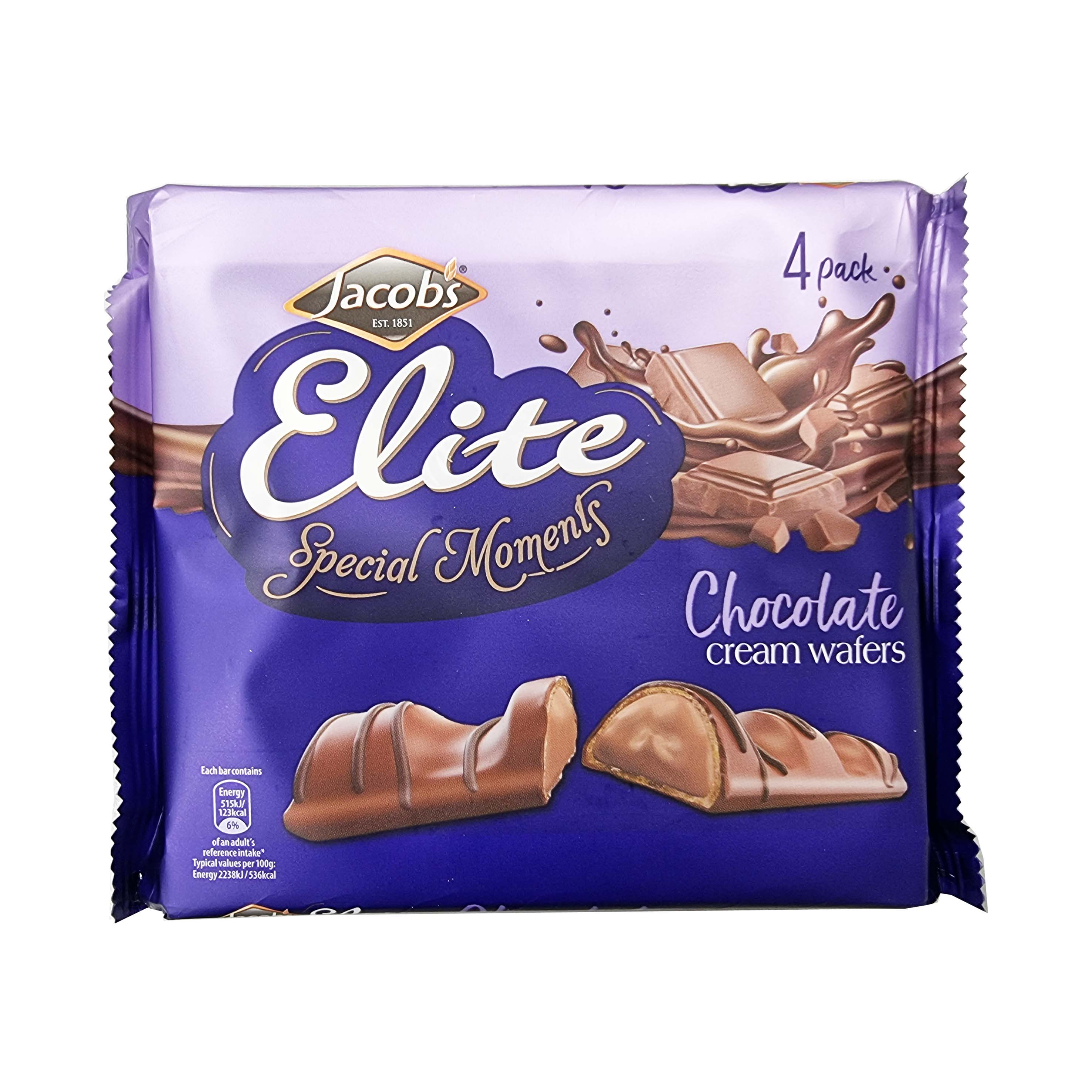 Jacobs galletas elite avellana-choco wafers 4x23g