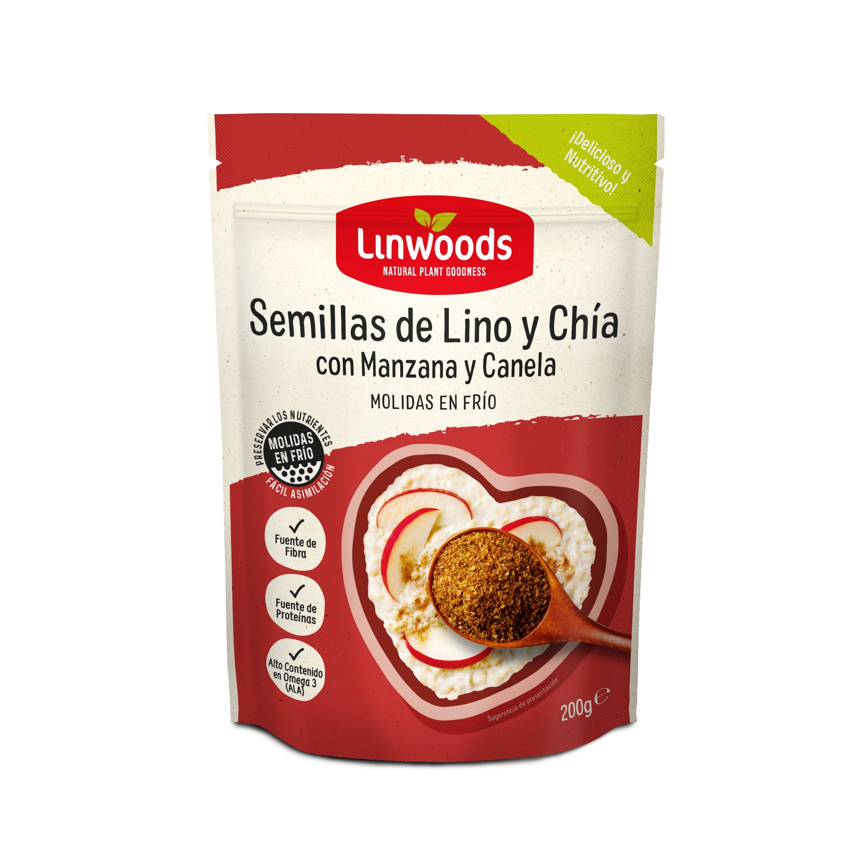 Linwoods Semillas de Lino y Chía con Manzana y Canela (molidas en frío)