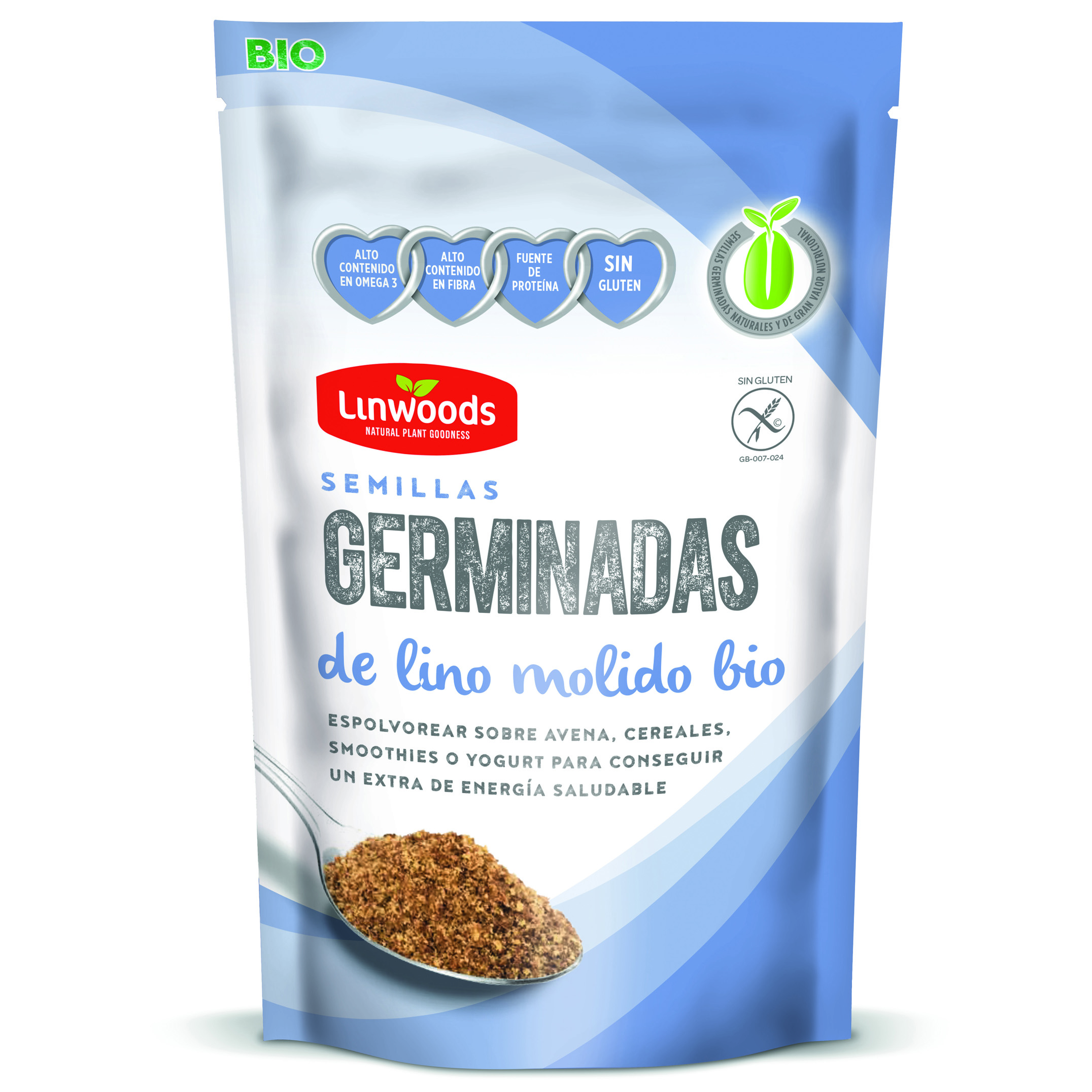 Linwoods Semillas Germinadas de Lino Molido Bio