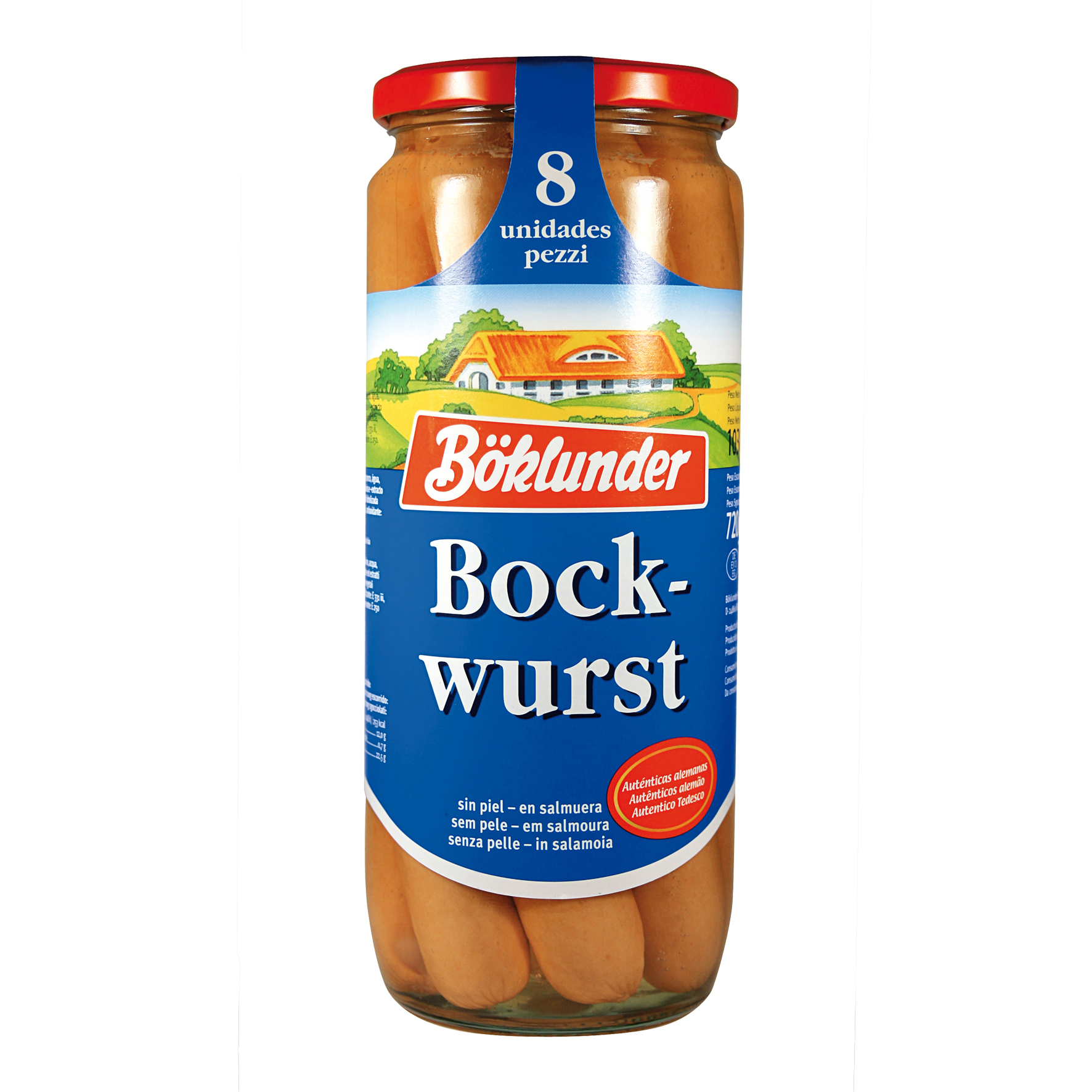 Boklunder salchicha bockwurst 8/720