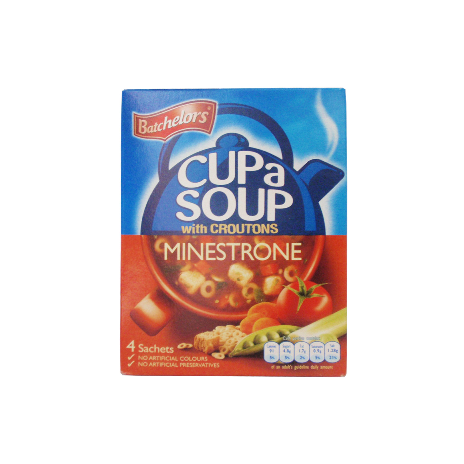 Batch sopa granul minestrone-picatostes
