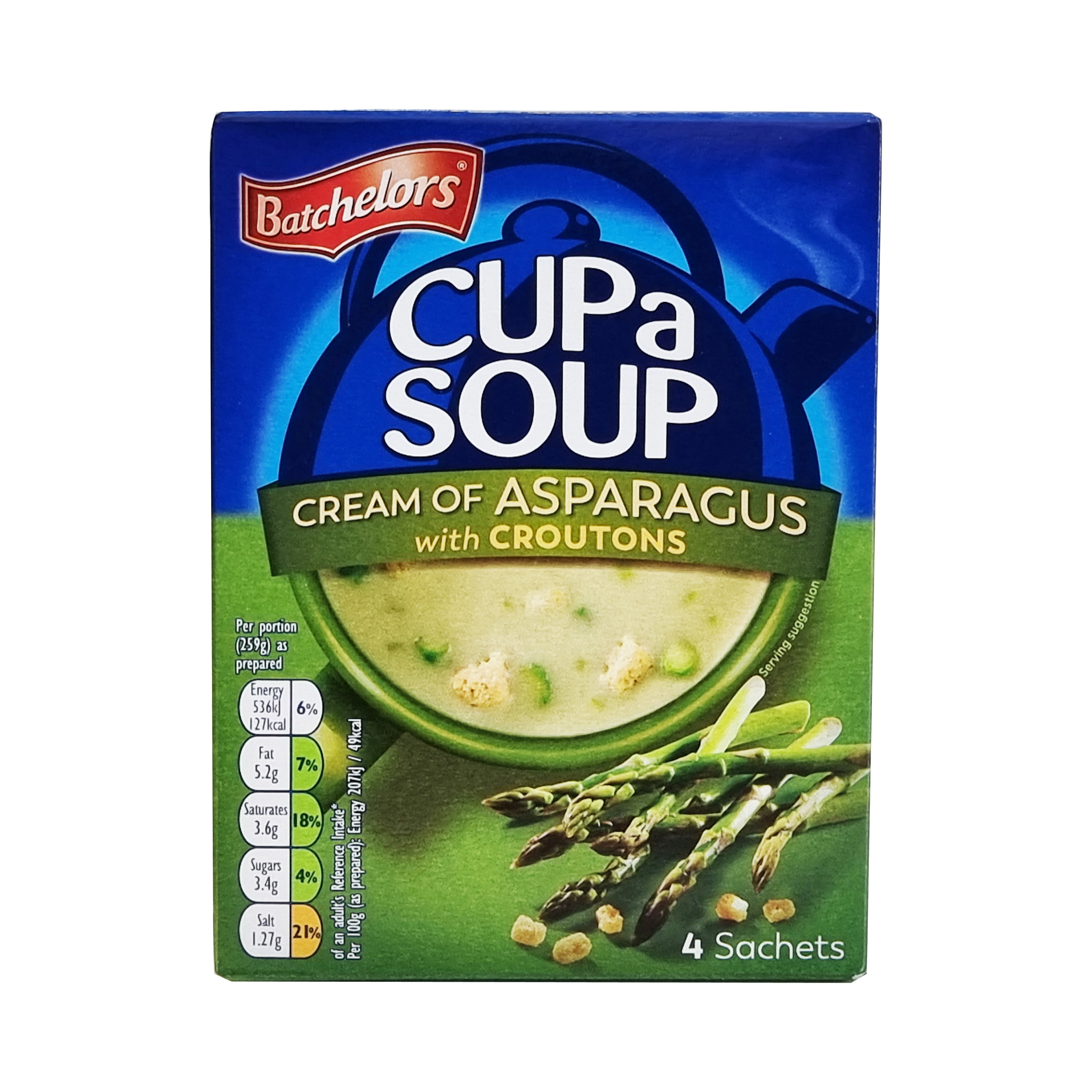 Batchelors sopa de esparragos con croutons 4-s