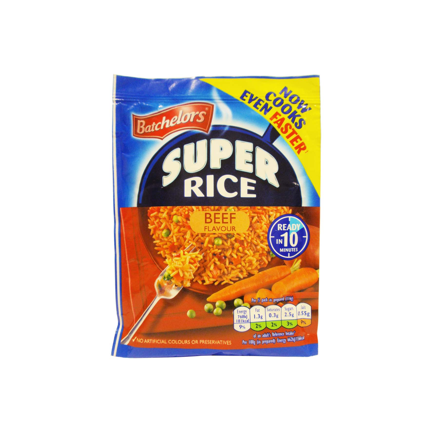 Batch super rice sabor ternera 100g