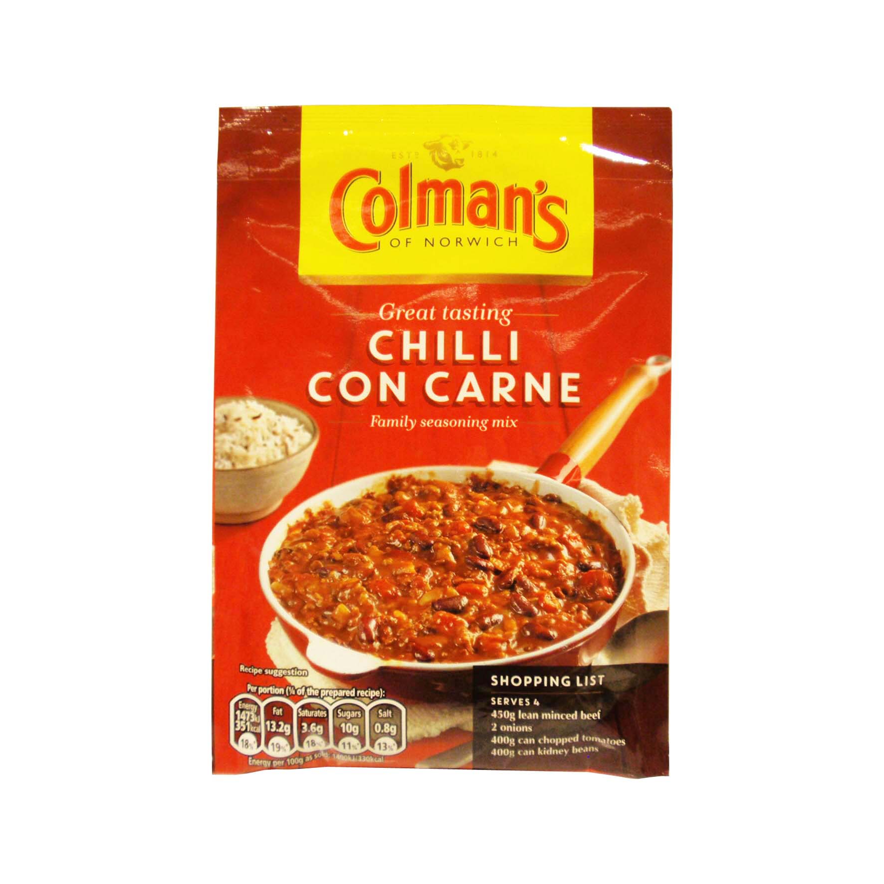 Colman's salsa para chile con  carne 50