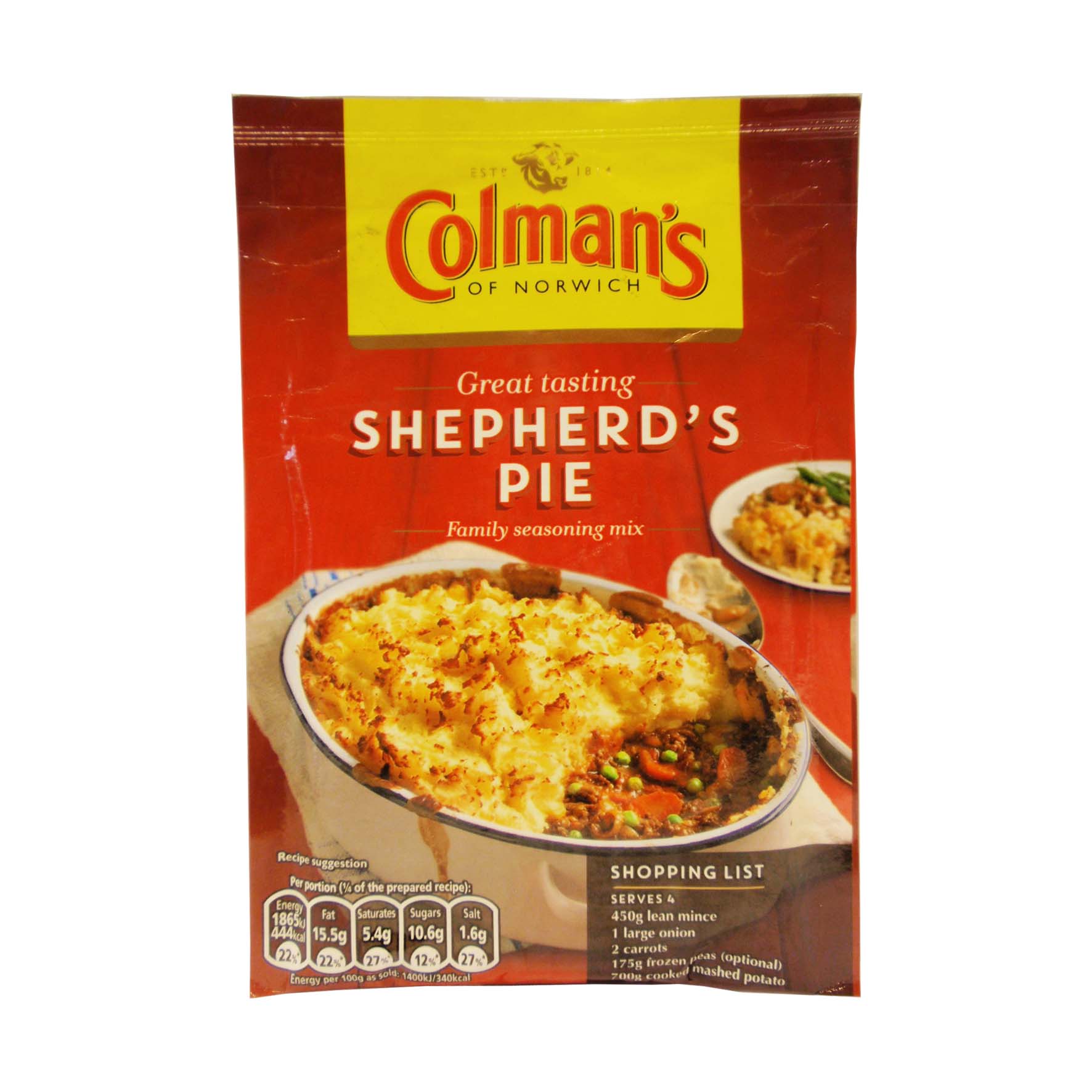 Colman's salsa para pastel de carne y patata 50g