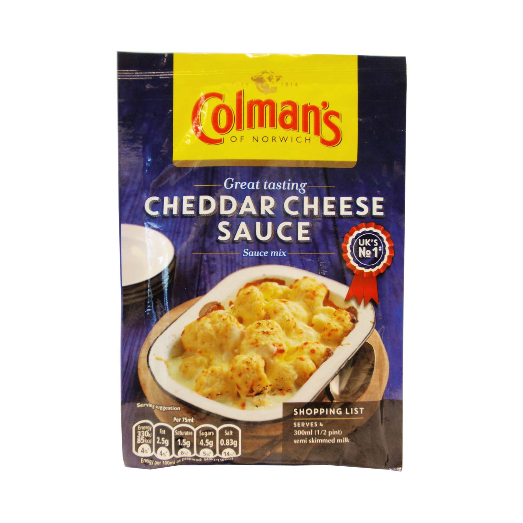 Colman's salsa de queso cheddar 40g
