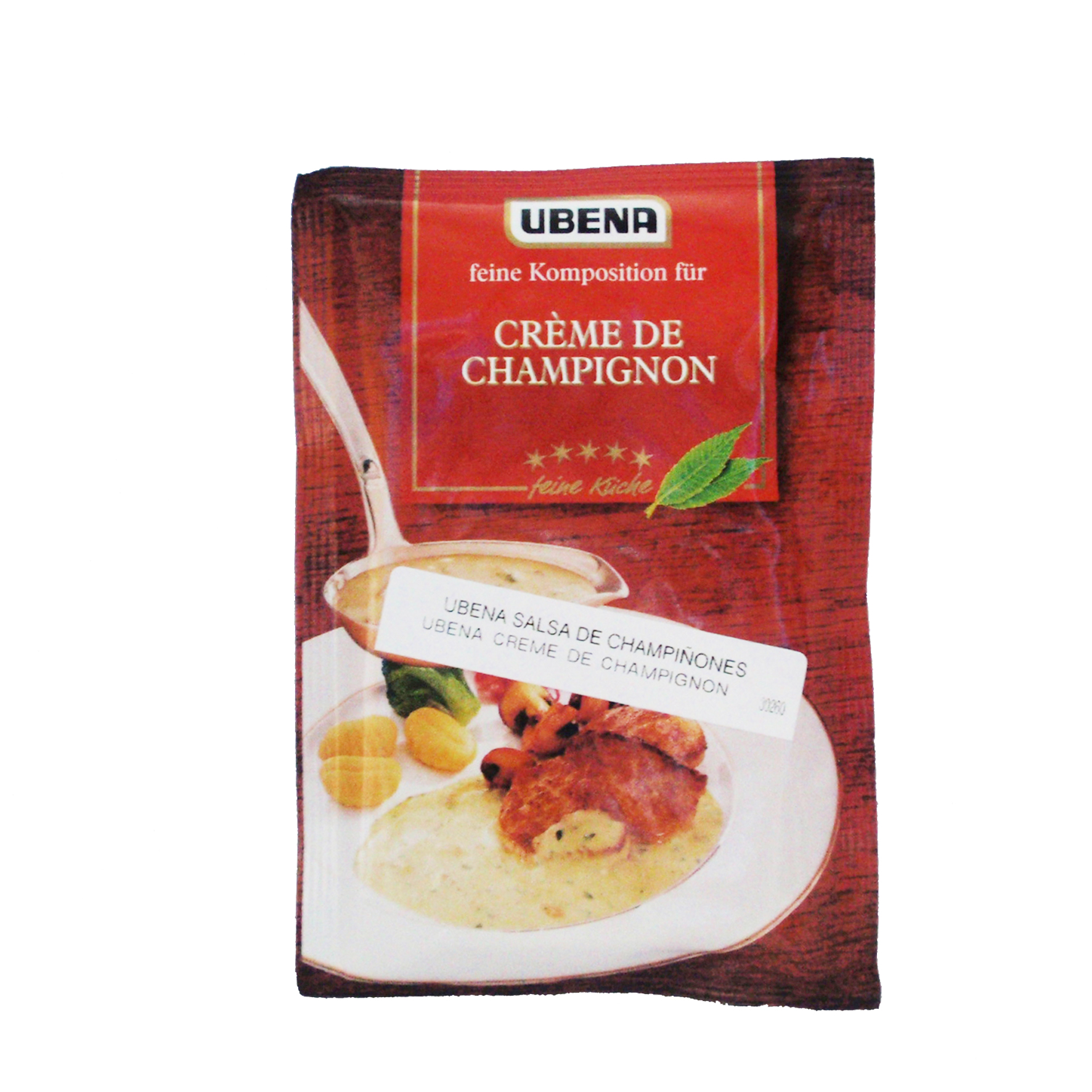 Ubena salsa de champiñones