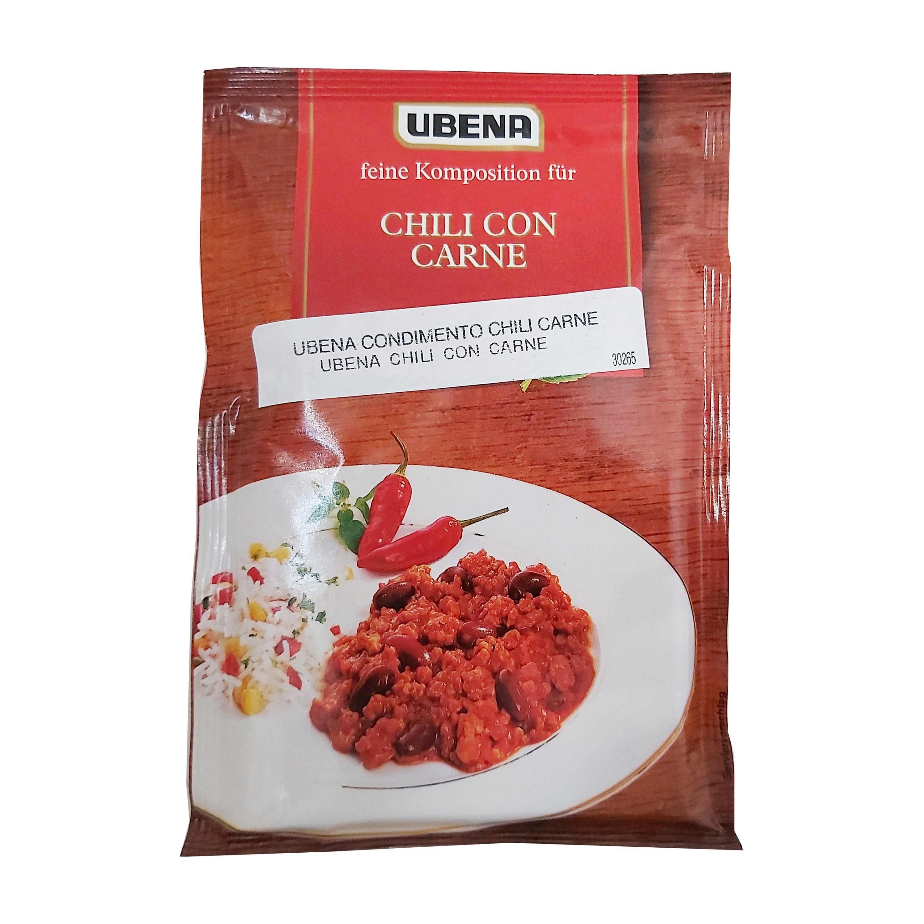 Ubena condimento chili carne