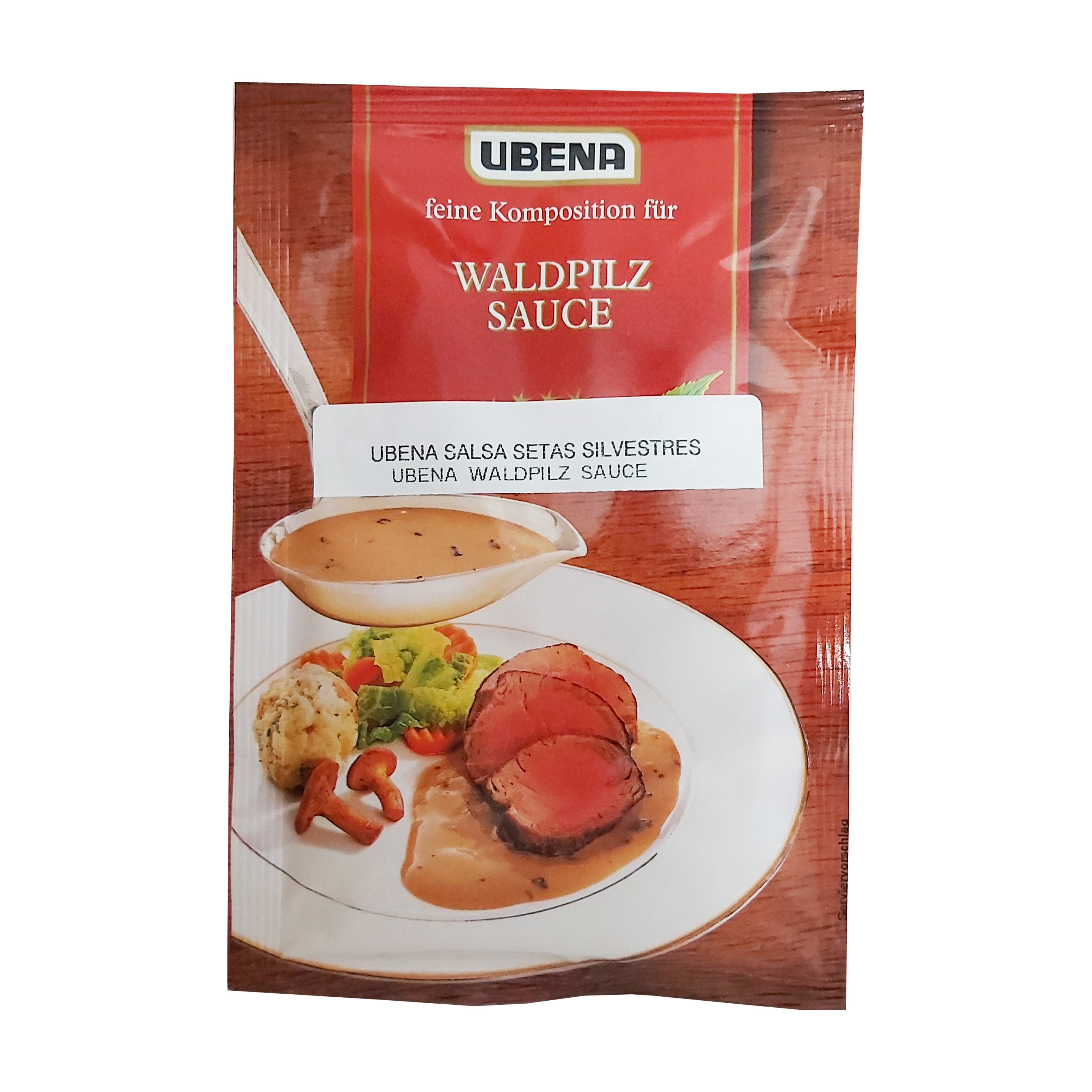 Ubena salsa setas silvestres