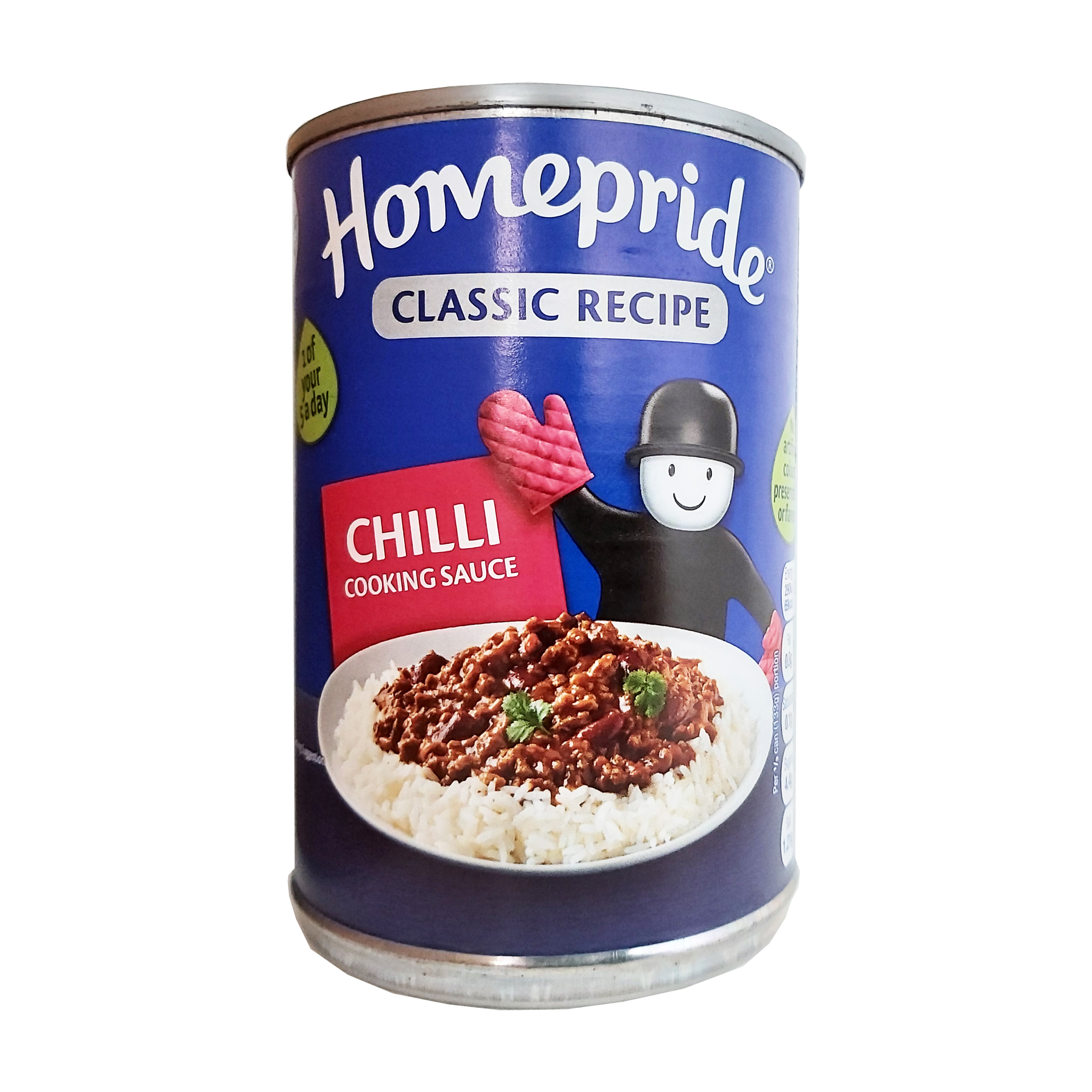 Homepride salsa chili para cocinar 400g.