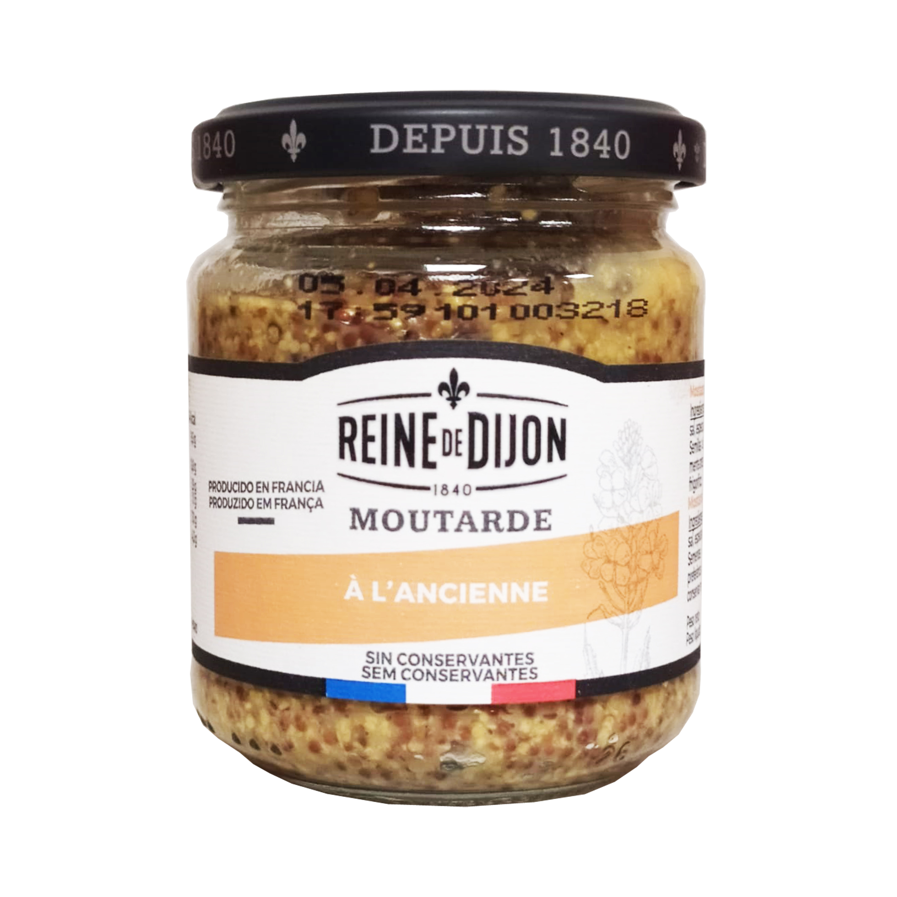 Reine dijon mostaza grano 190g