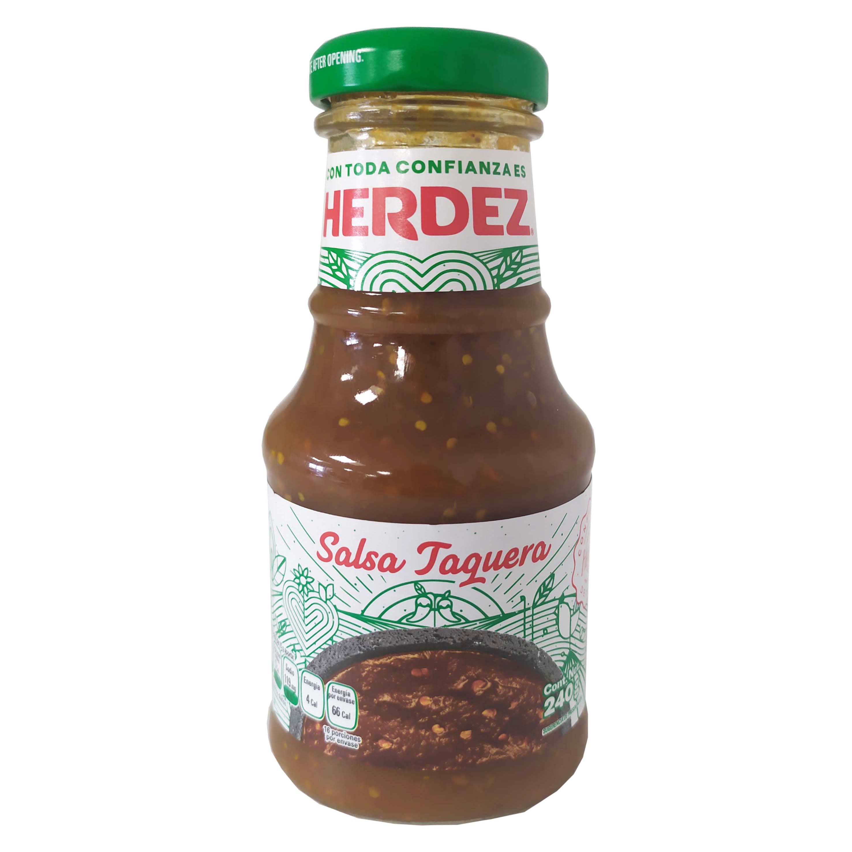 Herdez salsa taquera 12/240g vidrio