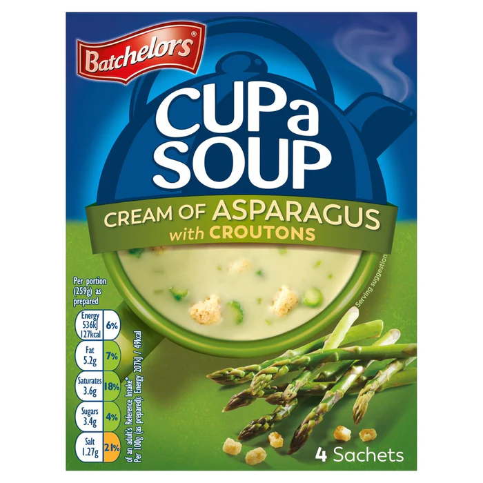 Batchelors sopa de esparragos con croutons 4-s