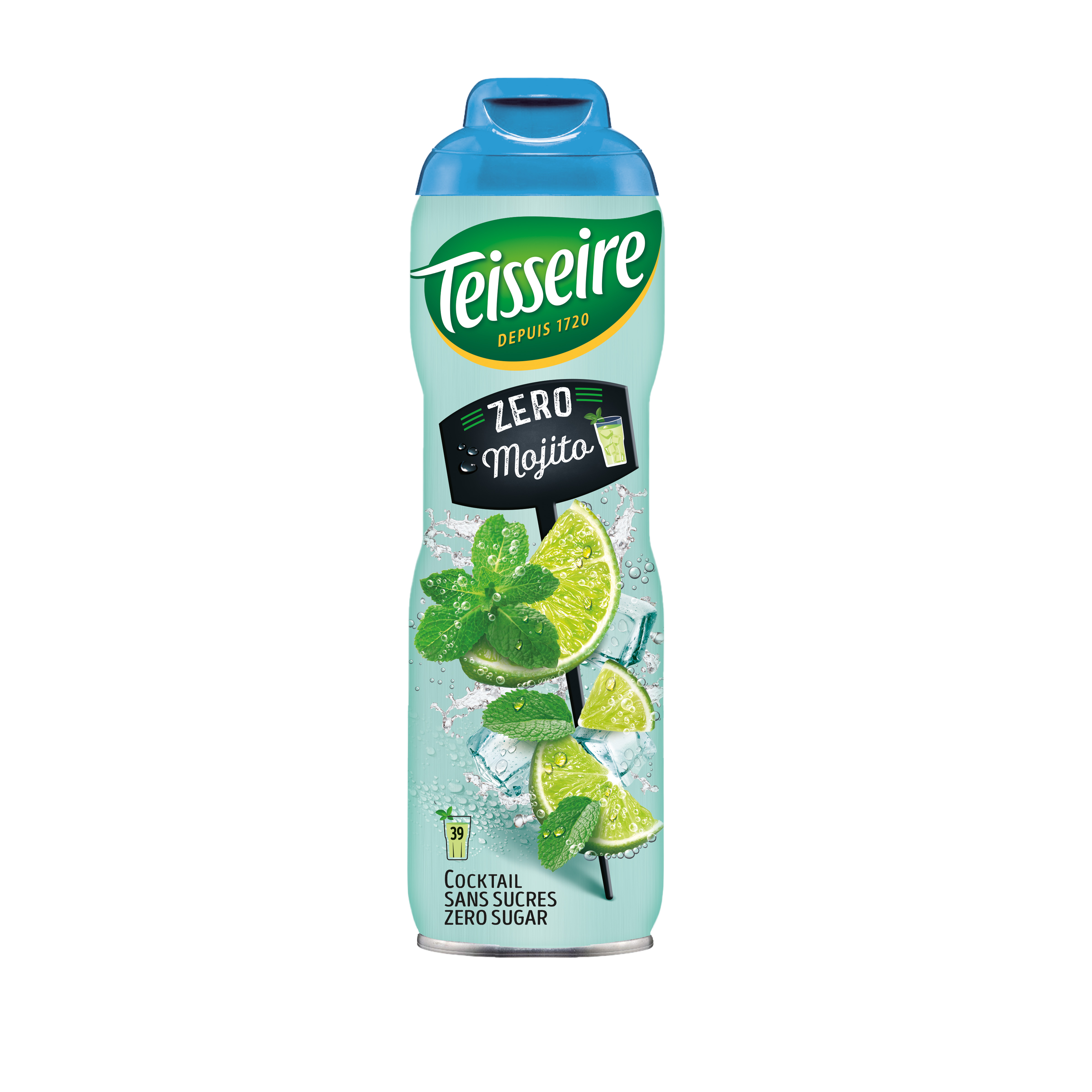 Teisseire sirop cocktail mojito 0% 60 cl.